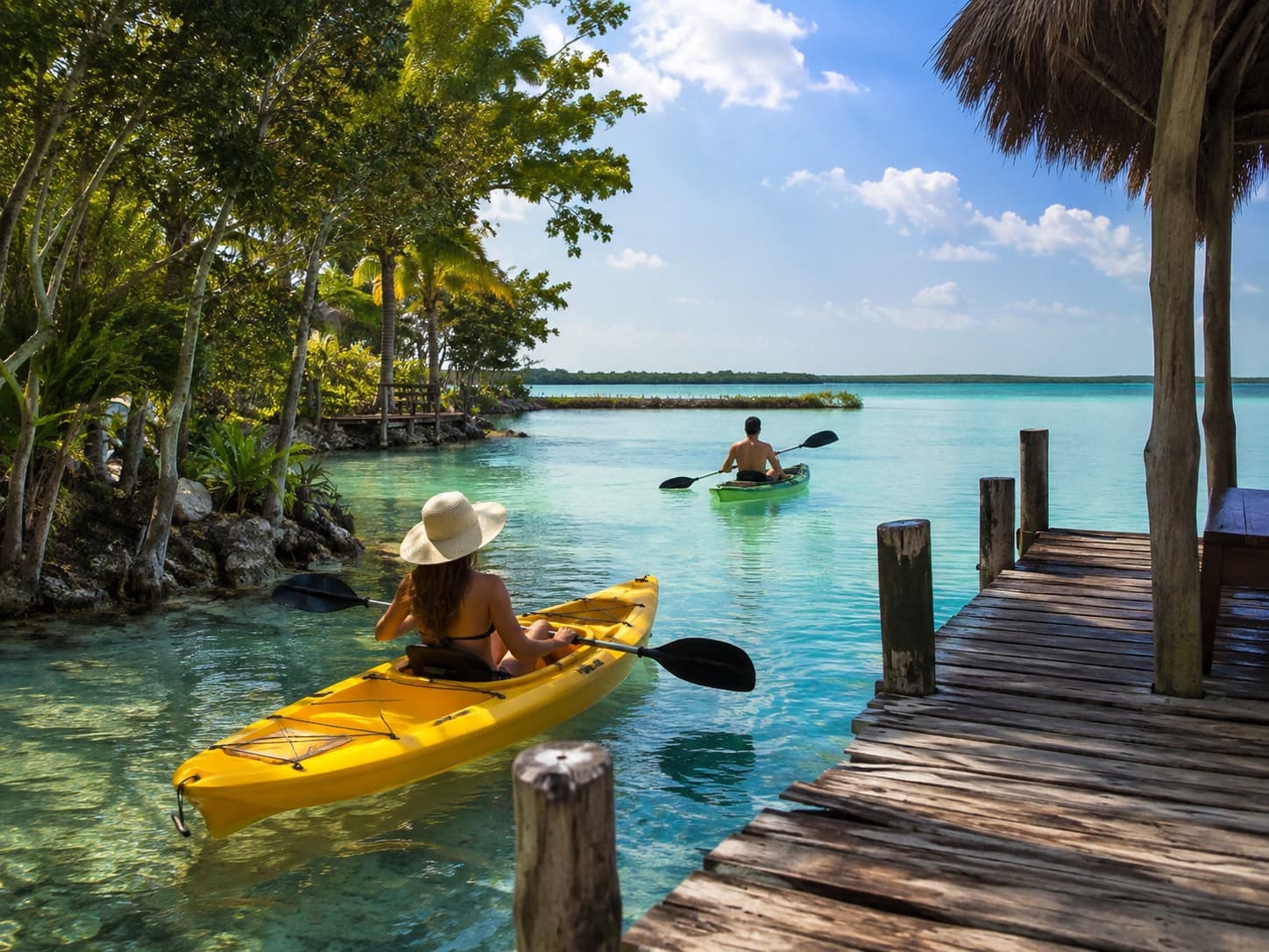 Bacalar en catamarán privado con chef y cocteles