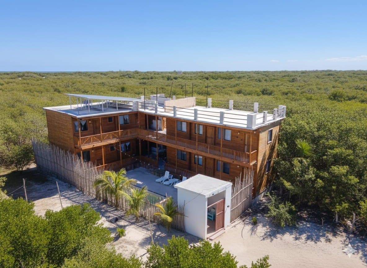 Exterior del Hotel Boutique Selva y Mar en Holbox
