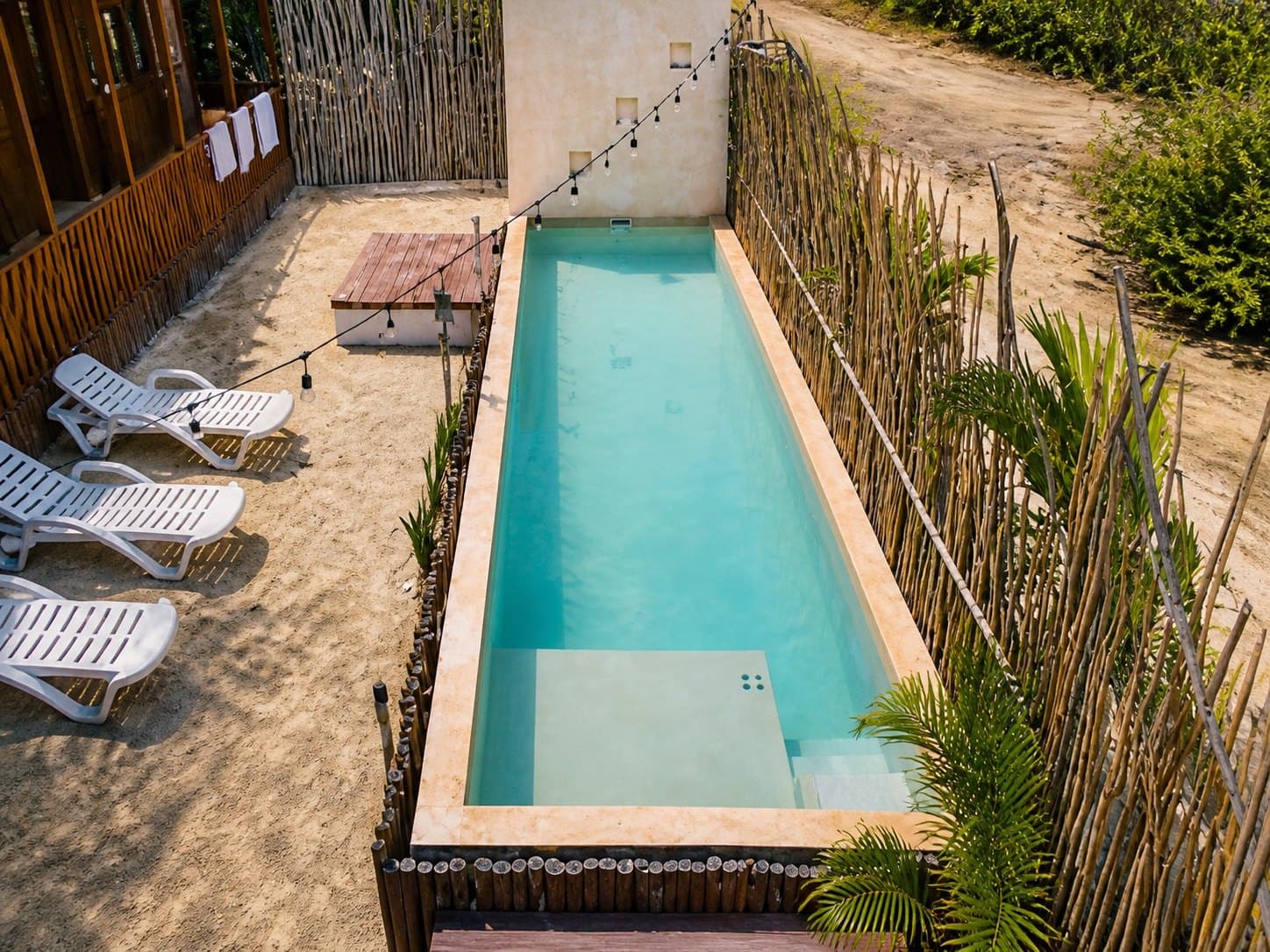 Piscina del Hotel Boutique Selva y Mar en Holbox